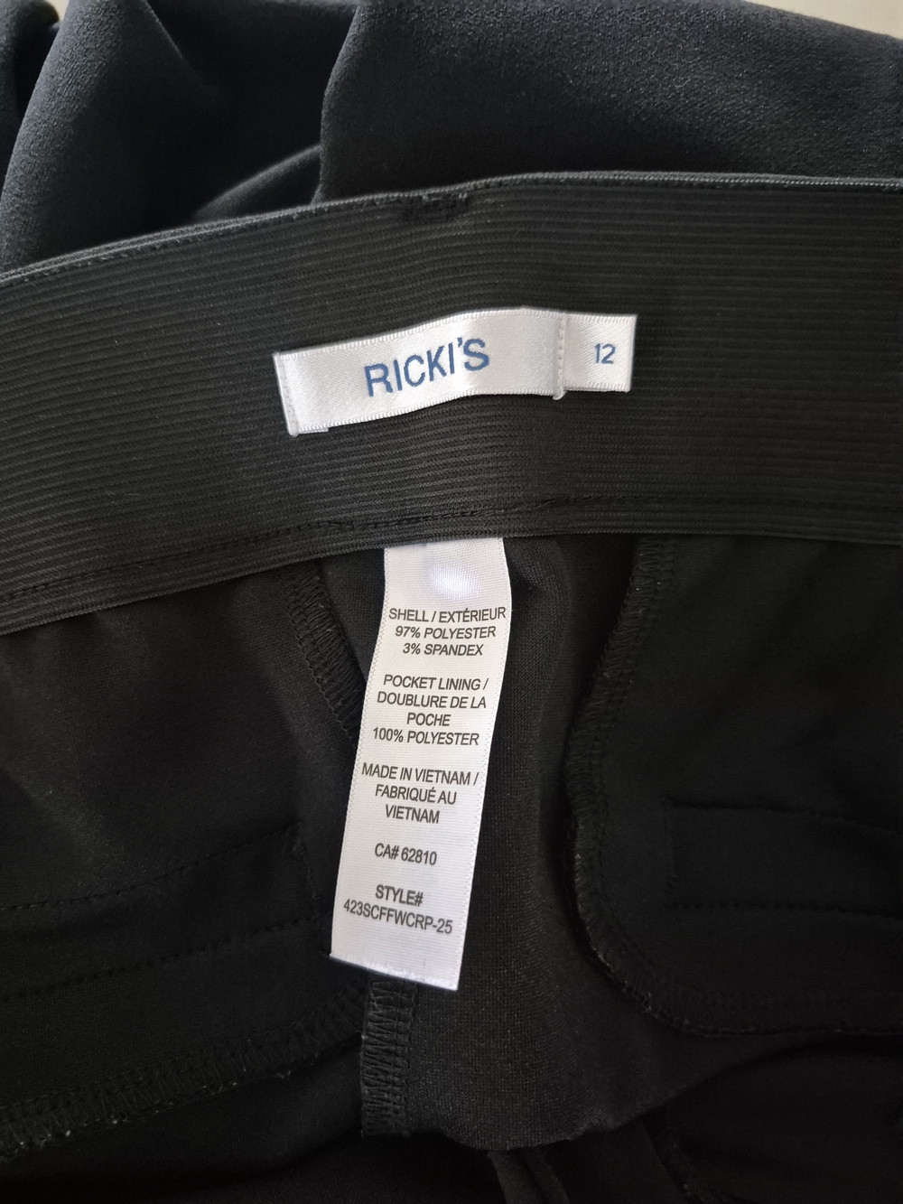 Ricki's Black Wide-Leg Capri Pants - Picture 5 of 5